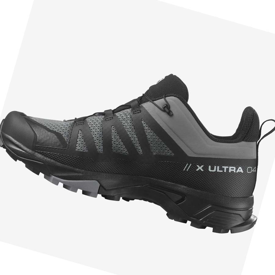 Salomon X ULTRA 4 Erkek Yürüyüş Ayakkabısı Gri Siyah | TR 3559XYU